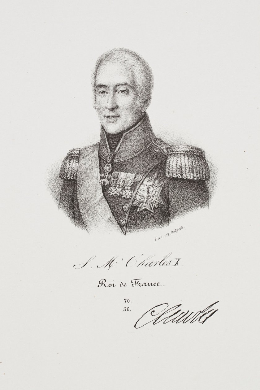Portrét krále Karla X. od Francois Seraphin Delpech