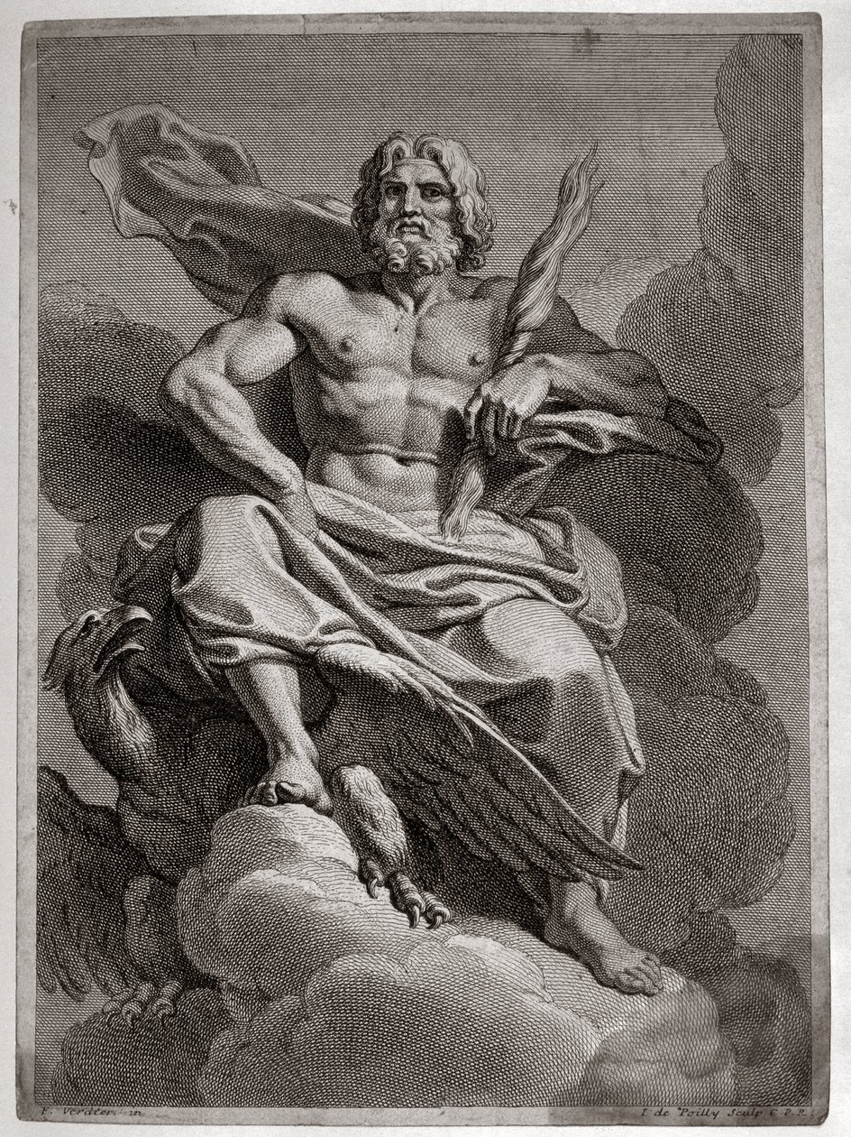 Jupiter (Zeus), od Francoise Verdiera (1651 - 1730) od Francois Verdier