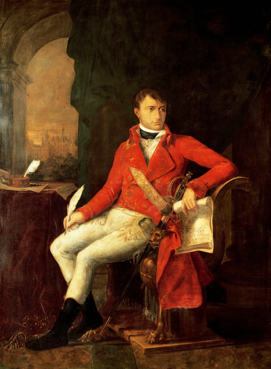 Portrét Napoleona I. Bonaparta v uniformě prvního konzula od Francois Xavier (attr. to) Fabre
