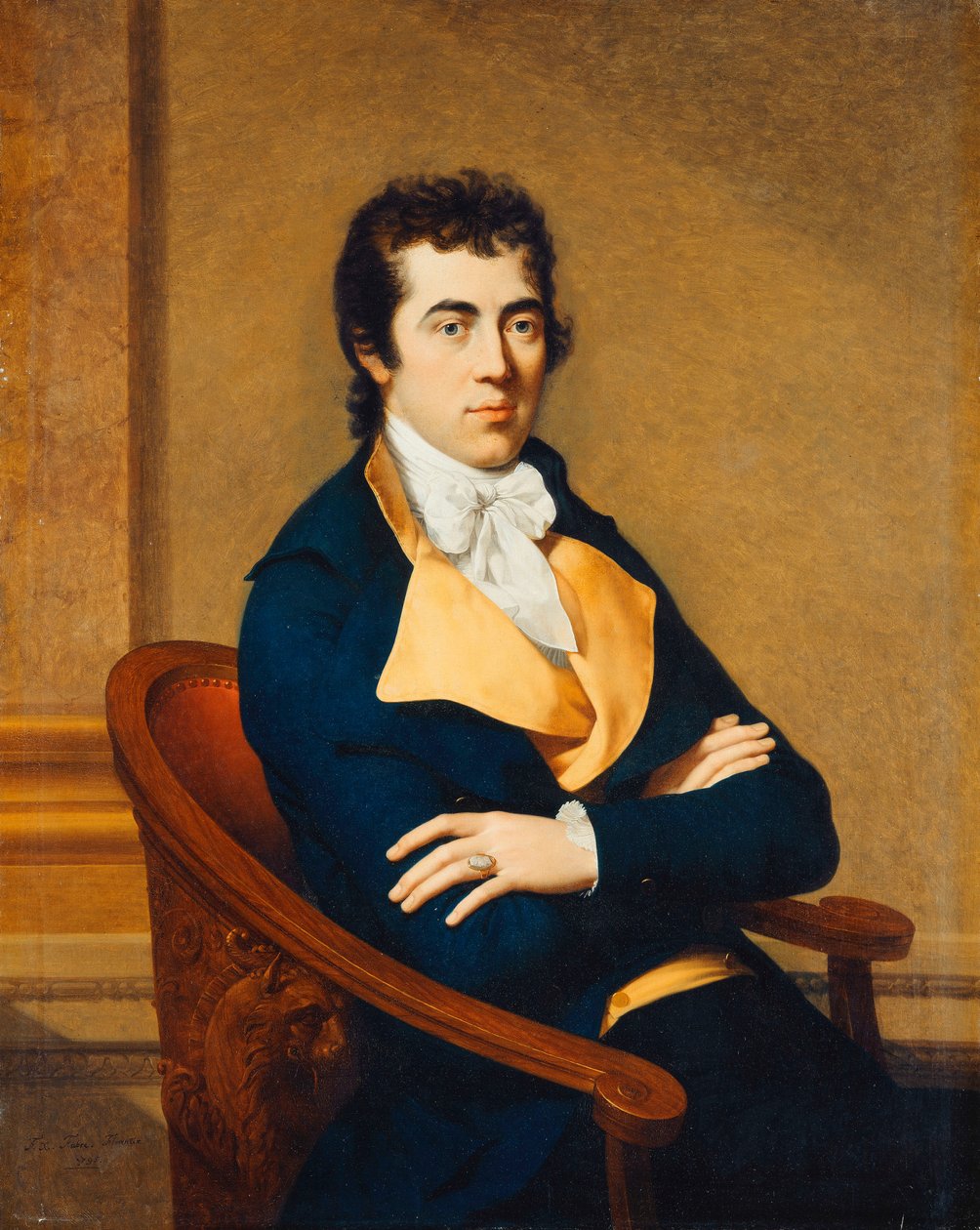 Portrét Henryho Richarda Vassalla Foxe, 3. lorda Hollanda od Francois Xavier Fabre