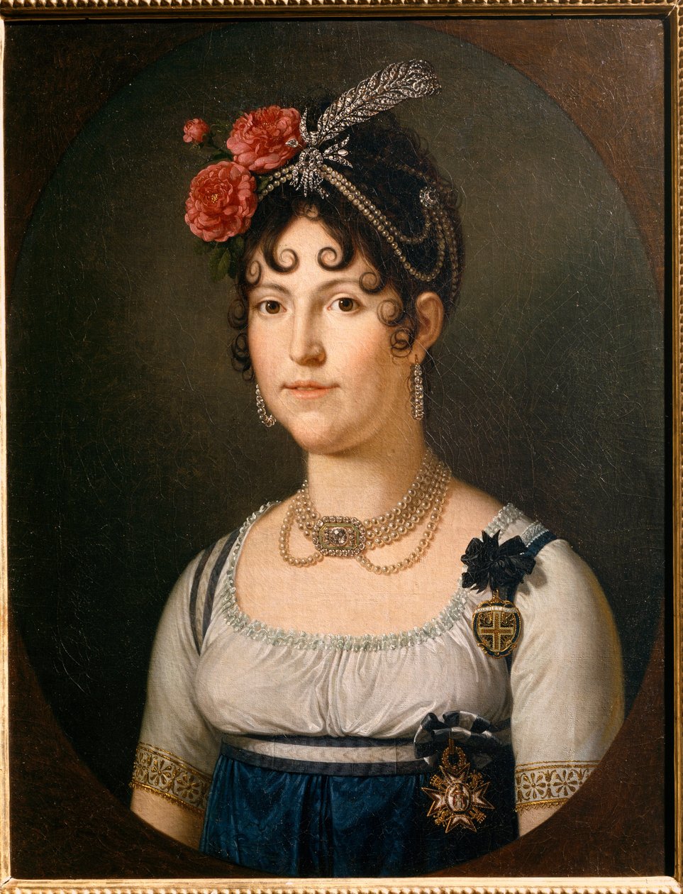 Portrét Marie Luisy Španělské, vévodkyně z Luccy. 19. století (malba) od Francois Xavier Fabre
