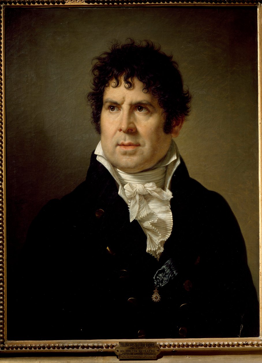 Portrét rytce Giovanni Antonia Santarelliho od Francois Xavier Fabre