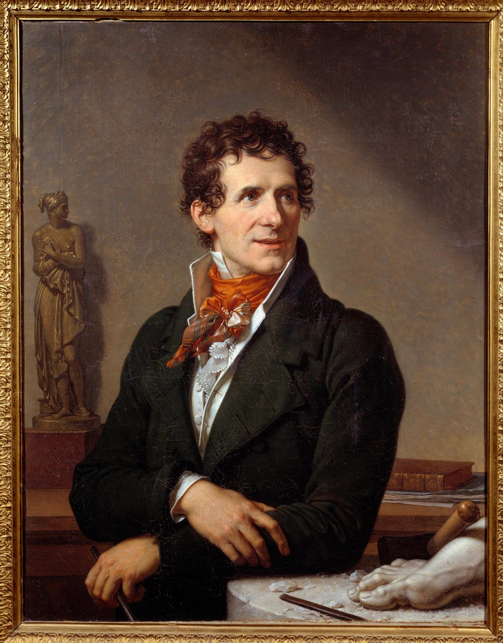 Portrét sochaře Antonia Canovy (1757-1822) Obraz Xaviera Fabreho (1766-1837) 1812 Rozm. 0,91x0,7 m Montpellier, musee Fabre - Portrét italského sochaře Antonia Canovy (1757-1822). Obraz Francoise Xavier Fabre (1766-1837) od Francois Xavier Fabre