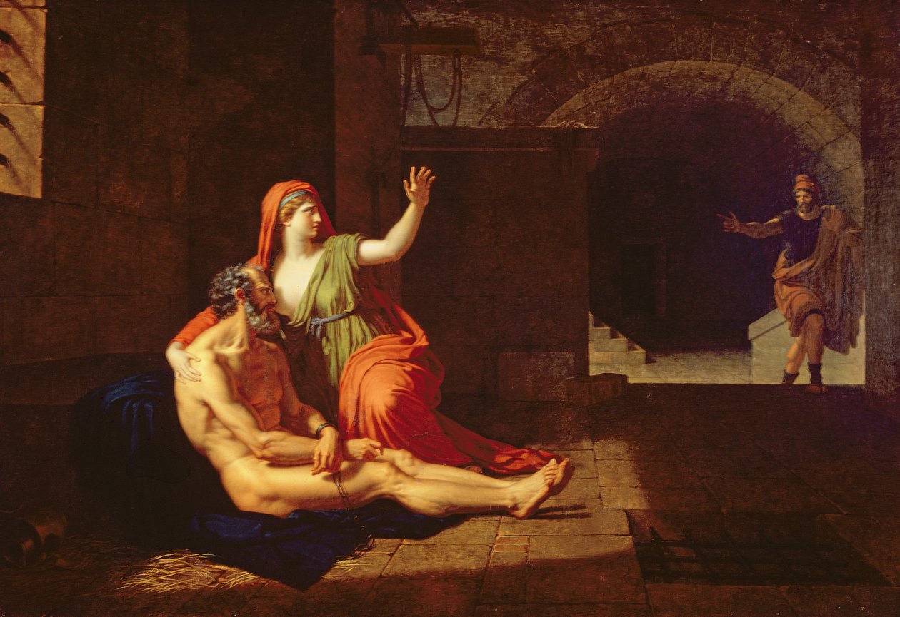Římská charita (Cimon a Pero) 1800 od Francois Xavier Fabre