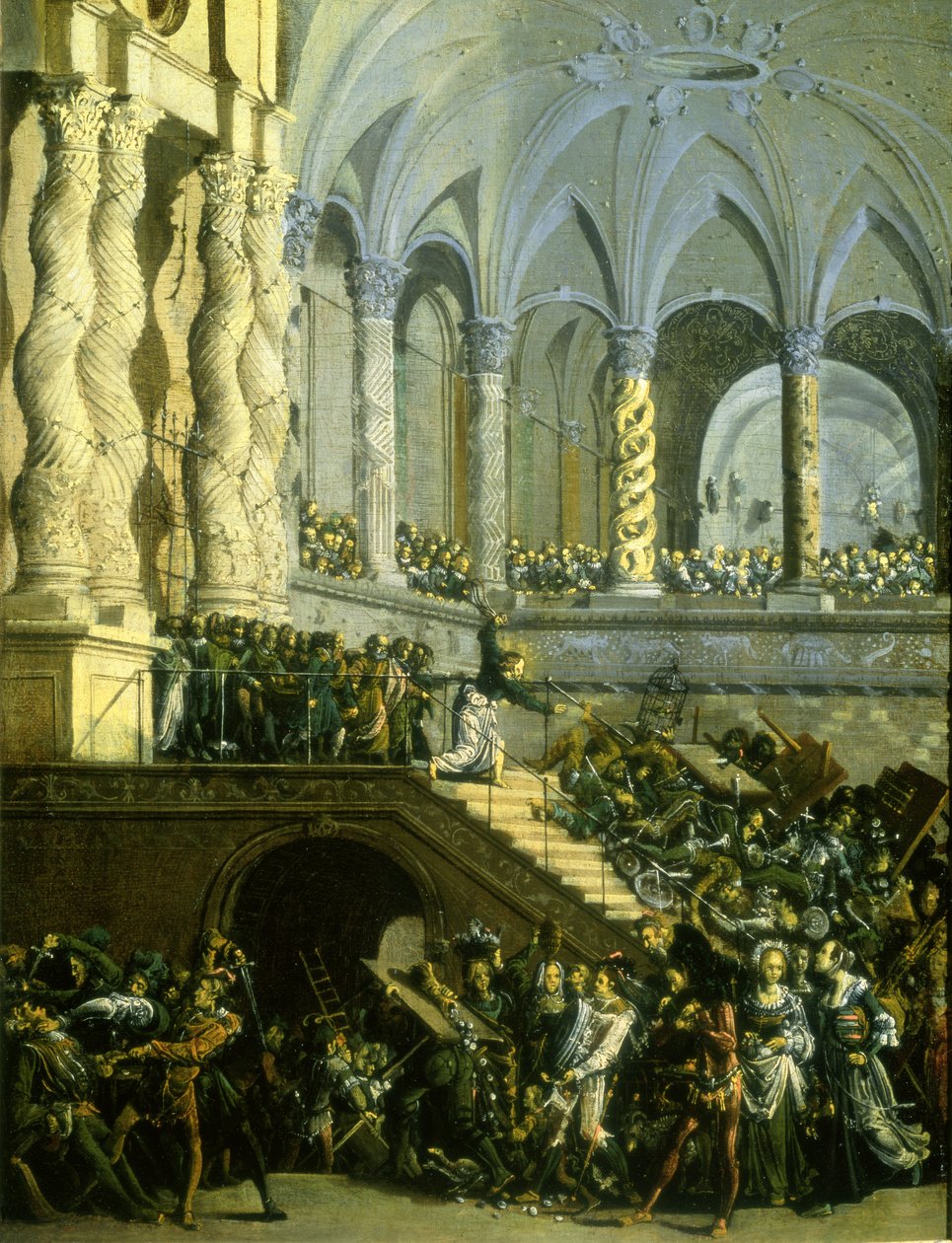 Kristus vyhání půjčovatele peněz z chrámu od Francois de Nome