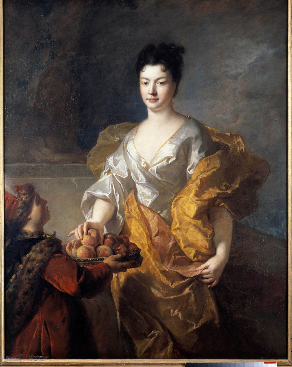 Portrét vévodkyně Síly. Obraz Francoise De Troye (1645 - 1730) od Francois de Troy