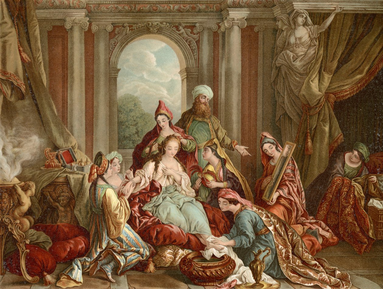 Ester je vyzdobena pro krále od Francois de after Troy