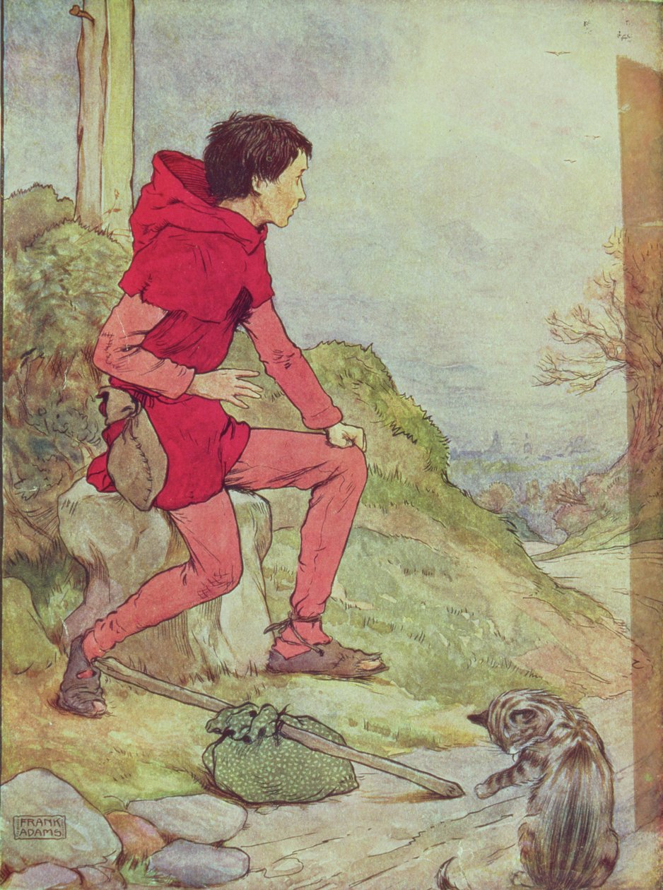 Dick Whittington na cestě do Londýna z hospody 