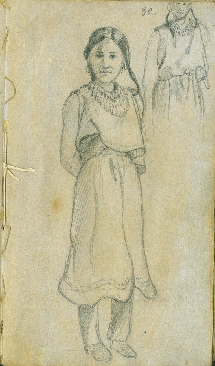 Indiánská žena, 1851 od Frank Blackwell Mayer