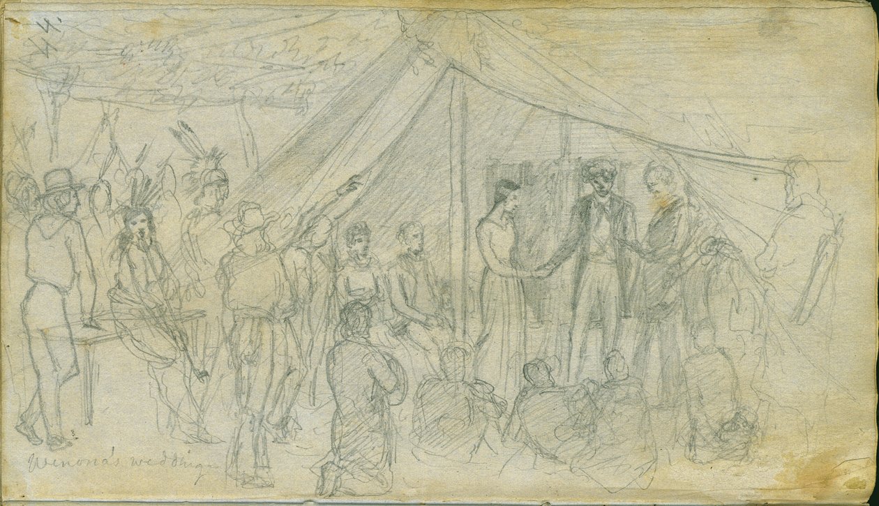 Winonina svatba, 1851 od Frank Blackwell Mayer