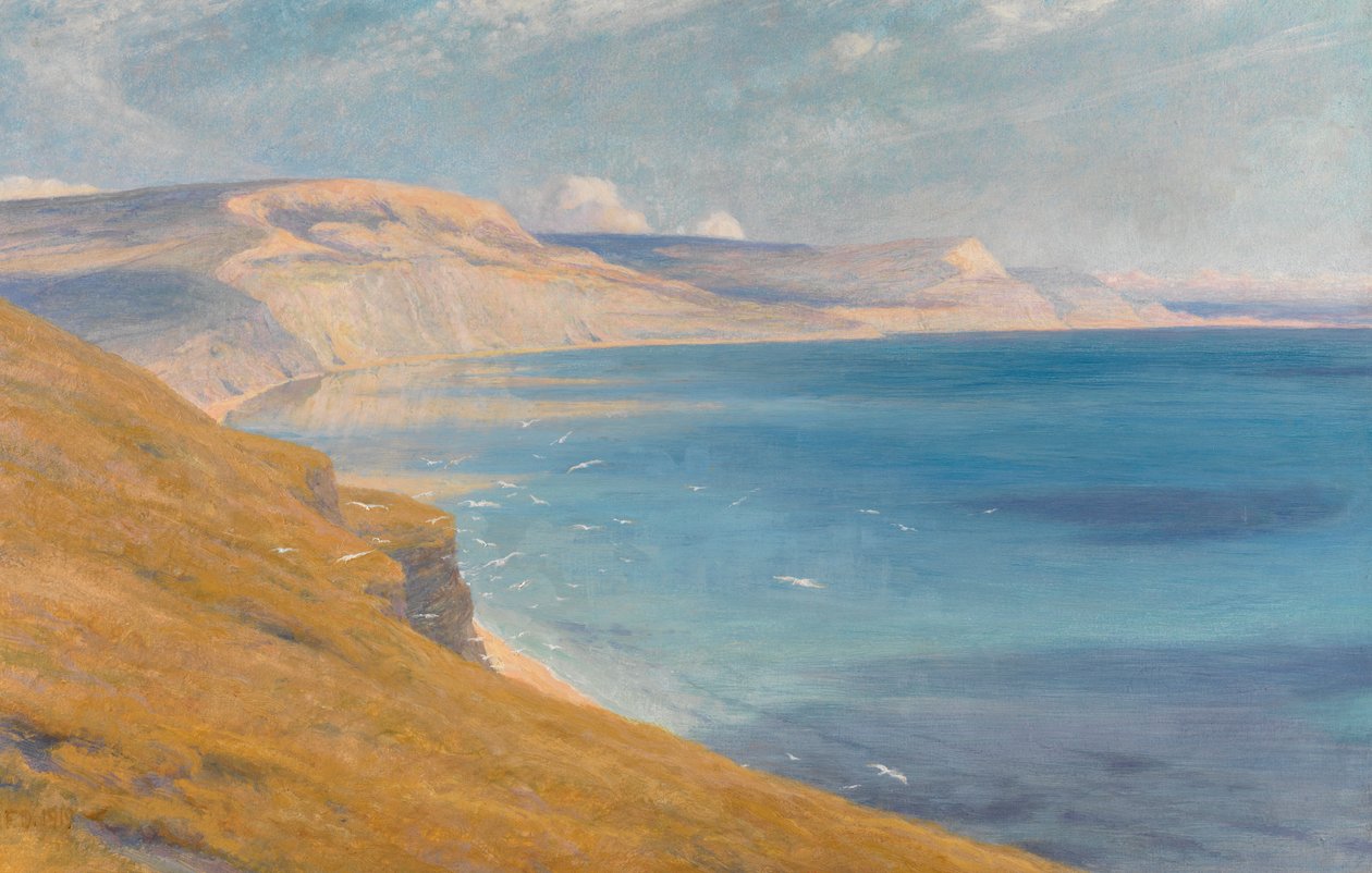 Moře a slunce, Lyme Regis, 1919 od Frank Dicksee