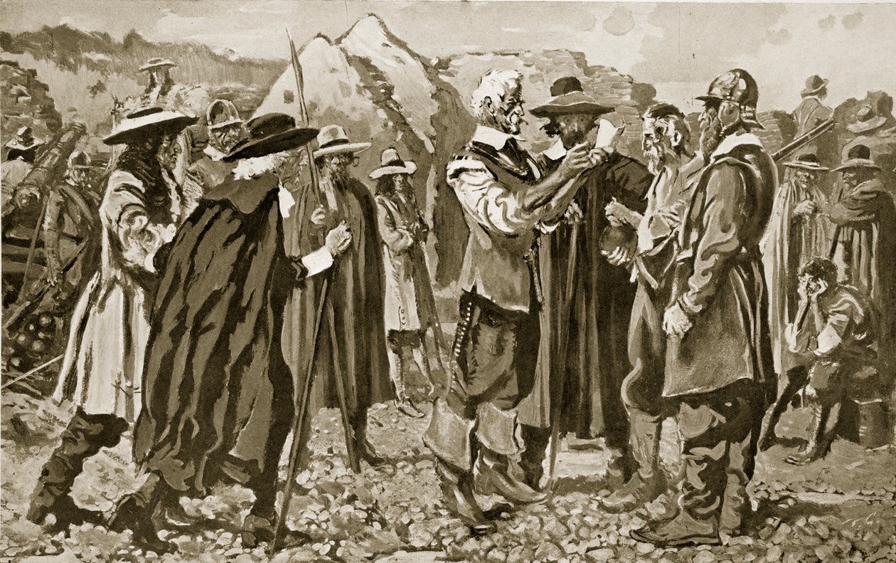 Výhrůžka generála Rosena je čtena v Londonderry, ilustrace z 
