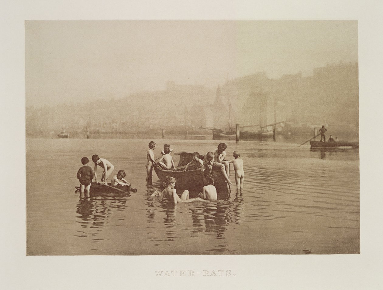 Water-Rats, cca 1889 (sépiová fotografie) od Frank Meadow Sutcliffe