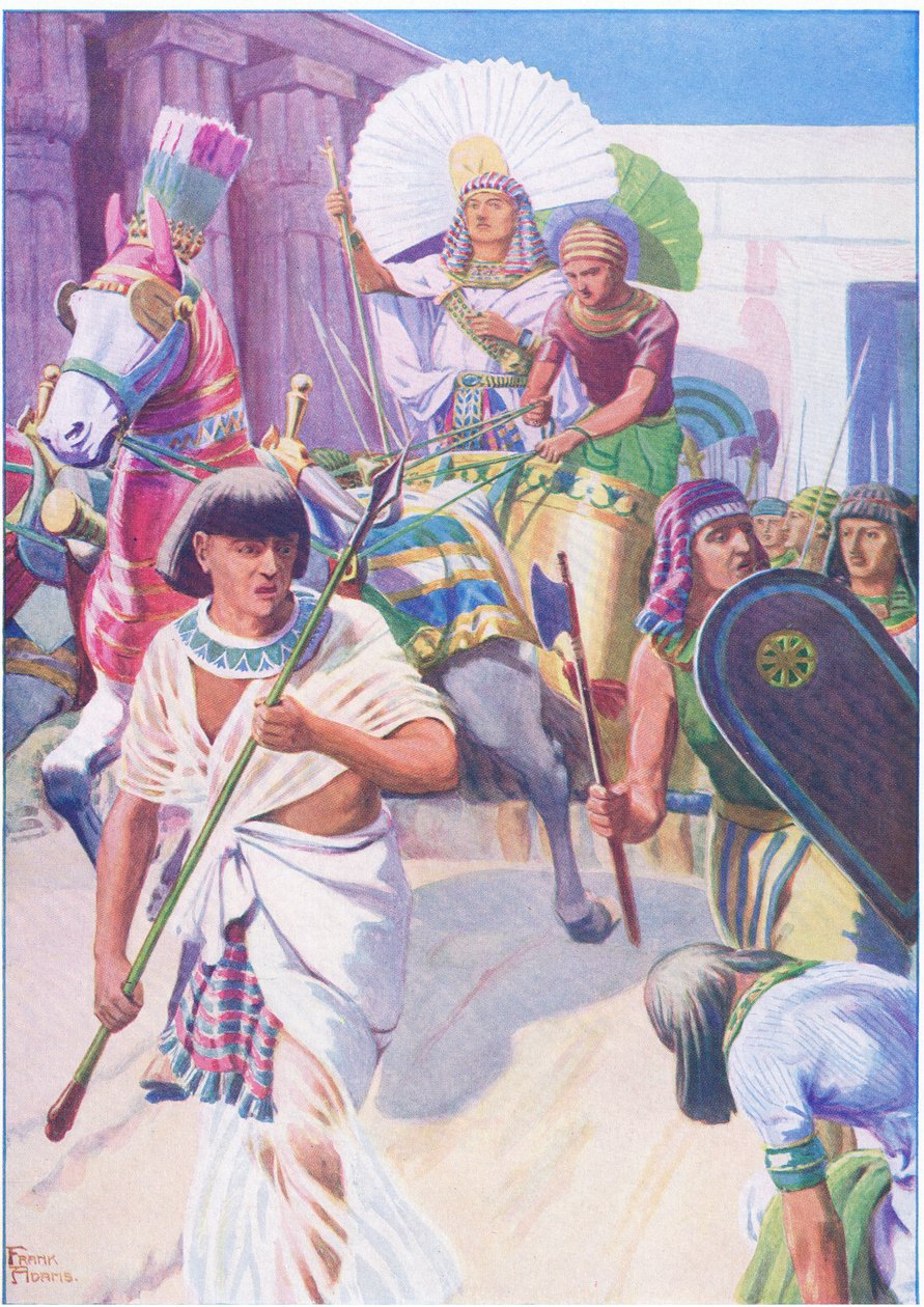 Joseph the ruler, from the Bible Picture Book, vydané Thomasem Nelsonem, kolem roku 1950 od Frank Adams