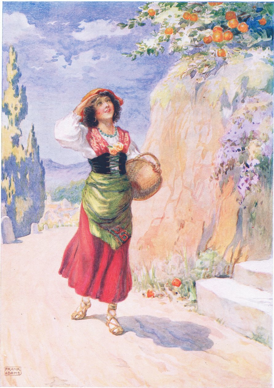 Pippa Passes, z Pippa Passes od Roberta Browninga (1812-89) ilustrované v Dětských příbězích z Básníků od M.B.Belgravea a H.Harta od Frank Adams