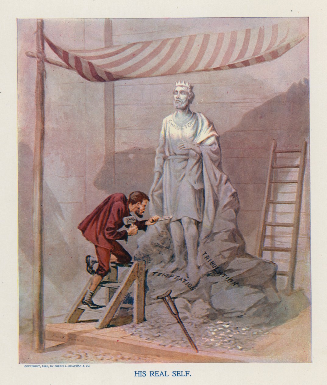 Jeho skutečné já (barevná litografie) od Frank Beard