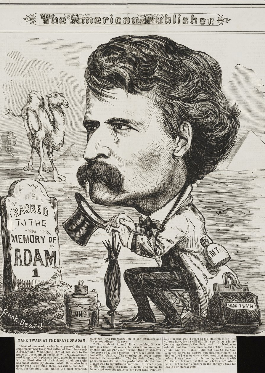 The American Publisher, pub. 1872 (litografie) od Frank Beard