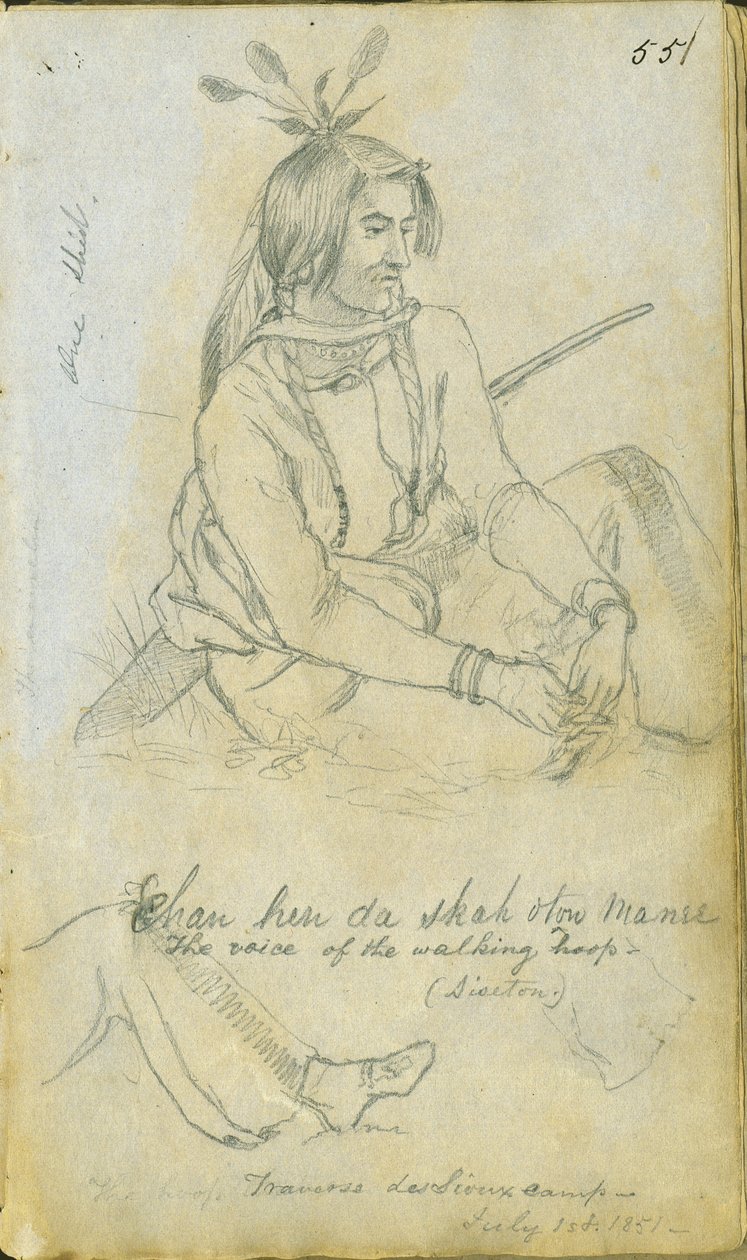 The Voice of the Walking Hoop, 1. července 1851 od Frank Blackwell Mayer