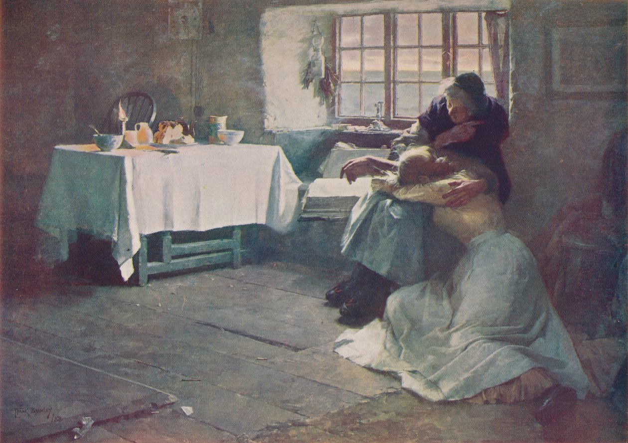 Beznadějný úsvit, 1888, c1915 od Frank Bramley