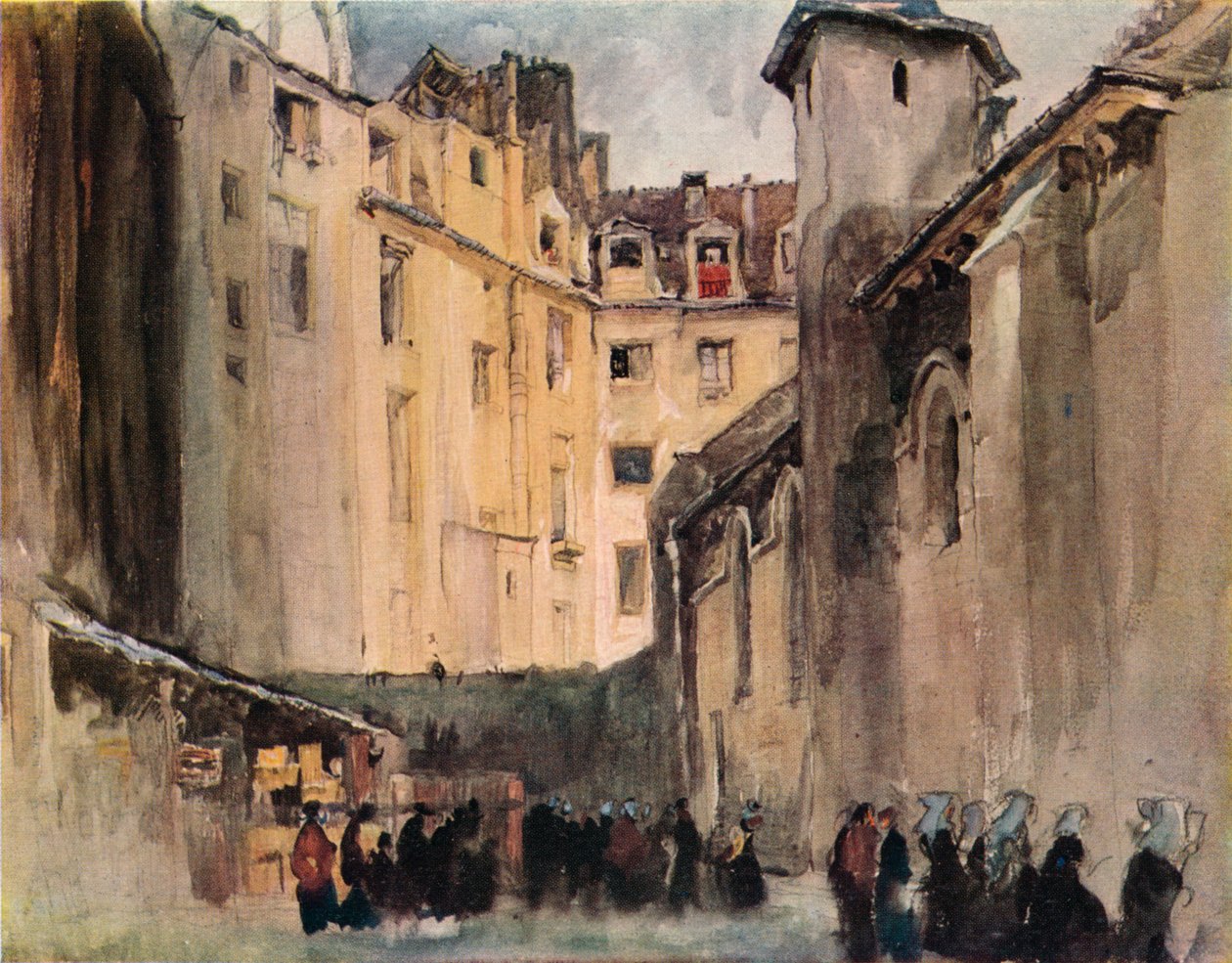„Kostel St Julien-le-Pauvre“, 1915 od Frank Brangwyn