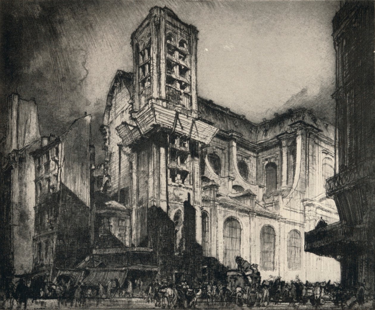 „Kostel svatého Mikuláše-du-Chardonnet“, 1915 od Frank Brangwyn