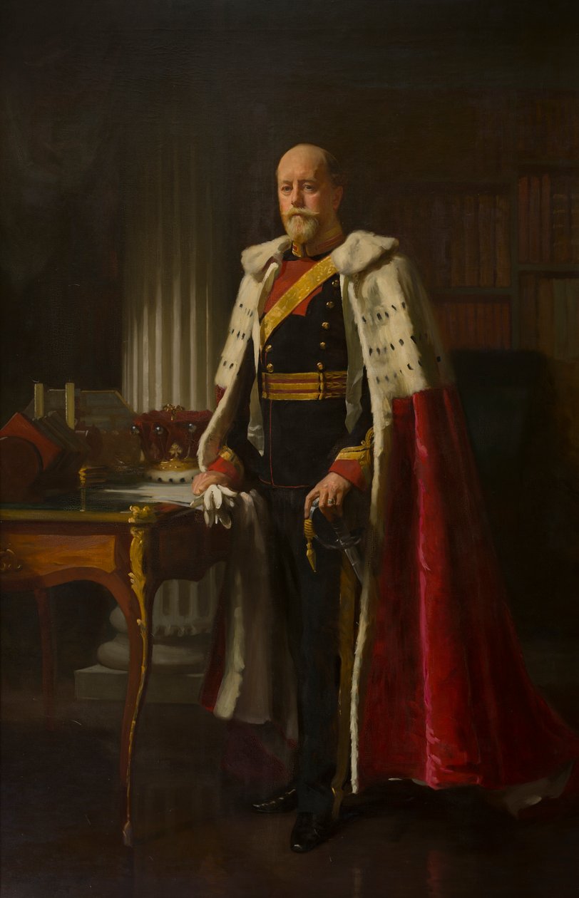 Portrét George Cecila Orlanda, 4. hraběte z Bradfordu (1845-1915), kolem 1865-1915 (olej na plátně) od Frank Brooks