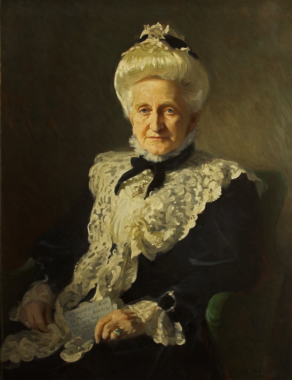 Portrét paní John Battersby Harford od Frank Brooks