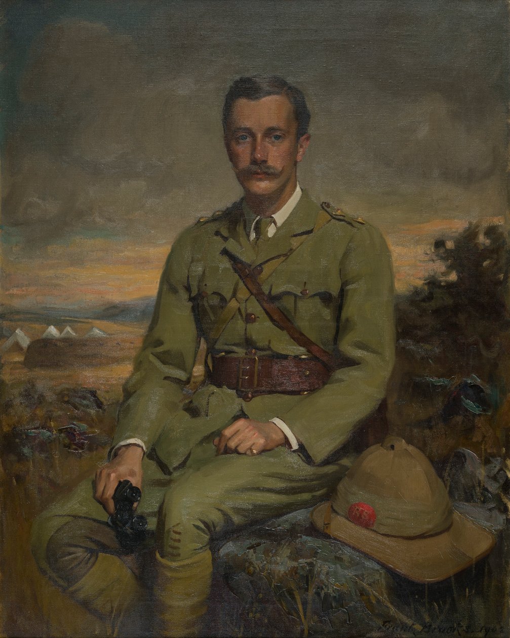 Portrét Orlanda, vikomta Newporta, poté 5. hraběte z Bradfordu, kolem roku 1902 (olej na plátně) od Frank Brooks