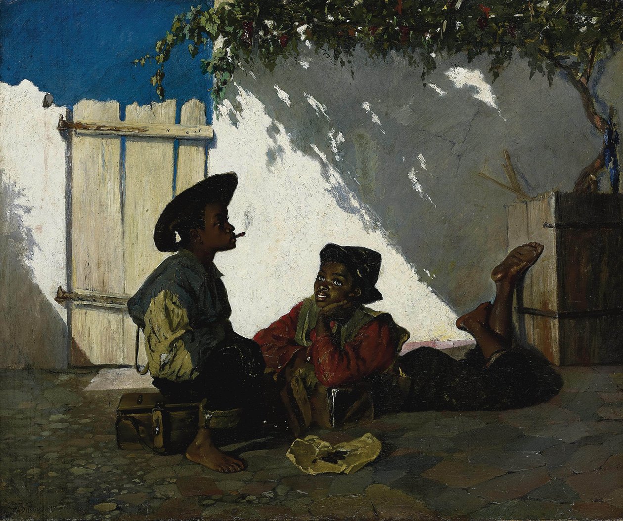 Italština:  Dolce far niente Sladké nicnedělání od Frank Buchser