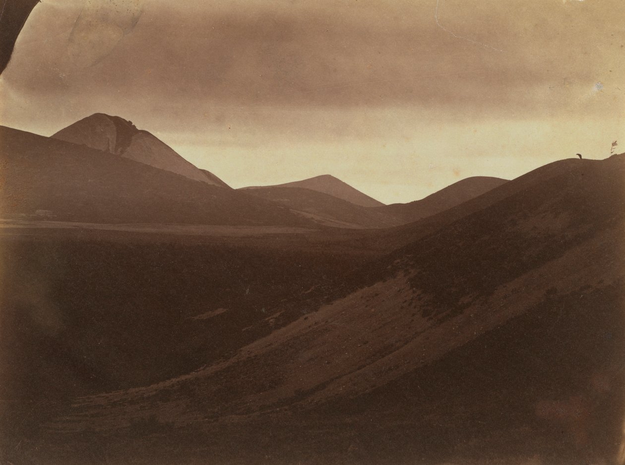 Temná krajina s kopci, c. 1857. od Frank Chauvassaignes