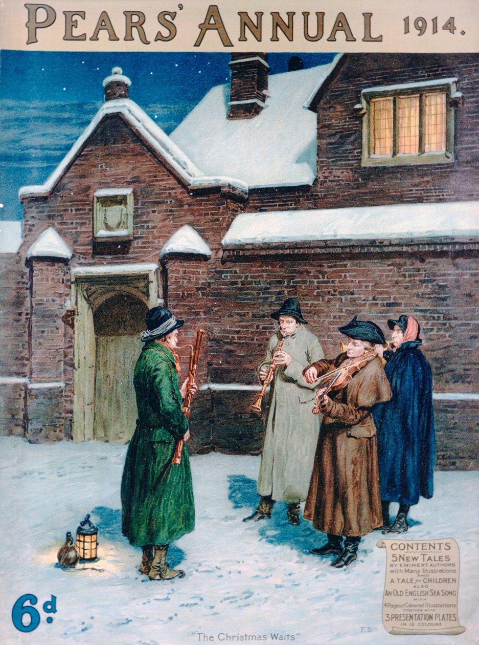 The Christmas Waits, obálka Pears Annual, 1914 od Frank Dadd