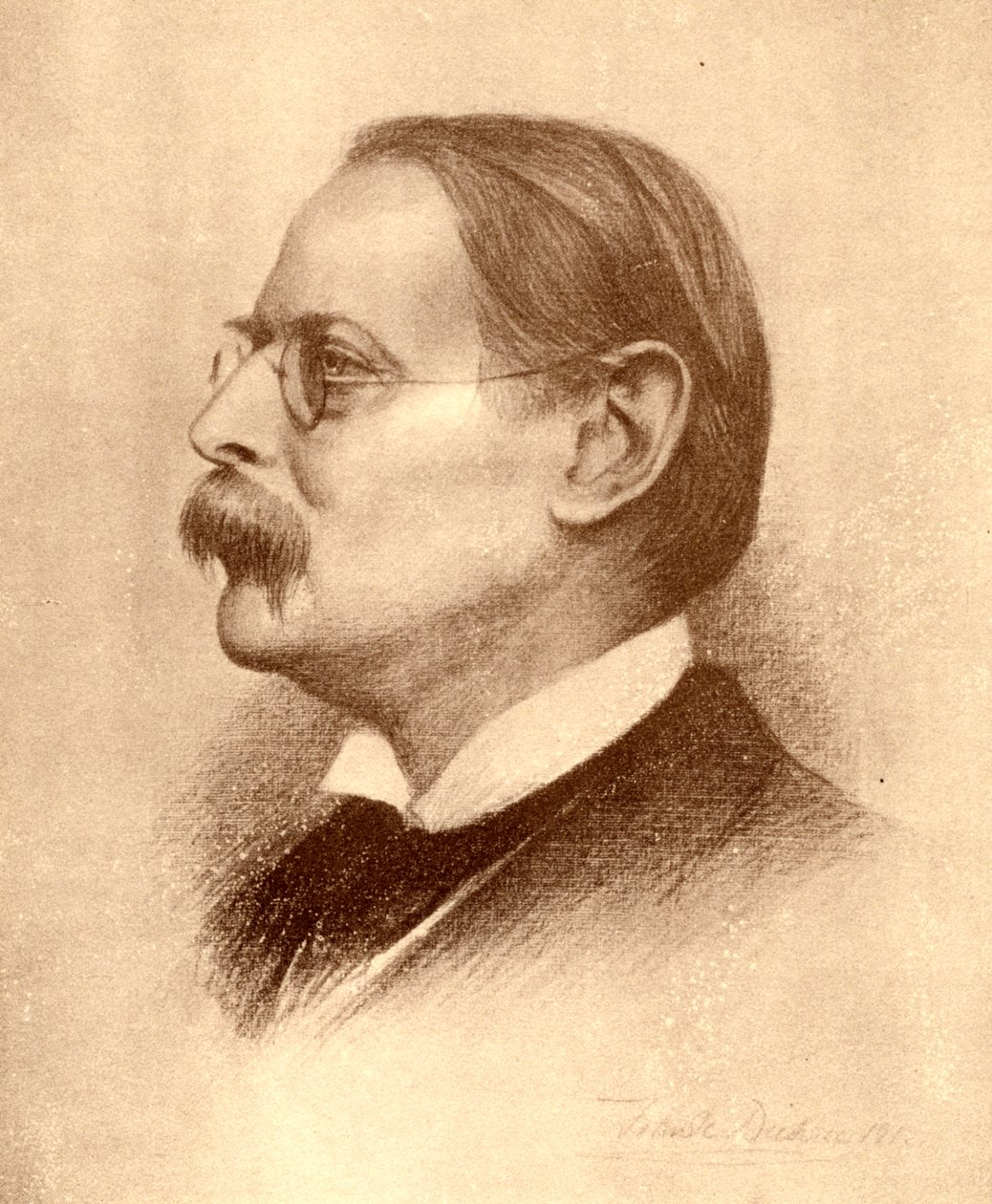 Edmund William Gosse , anglický básník, spisovatel a kritik, 1913. od Frank Dicksee