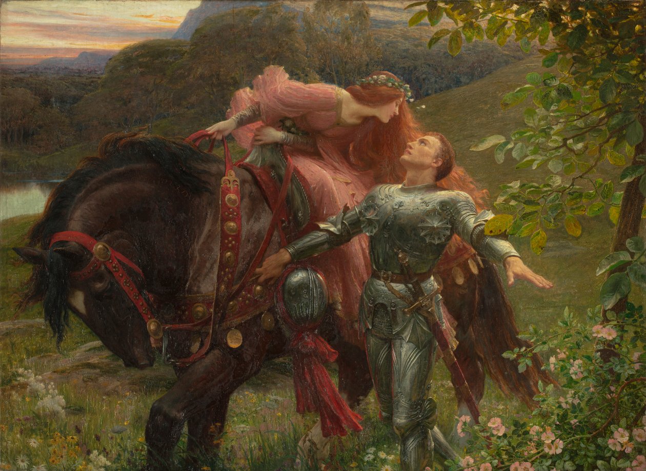 La Belle Dame Sans Merci, exh.1902 (olej na plátně) od Frank Dicksee