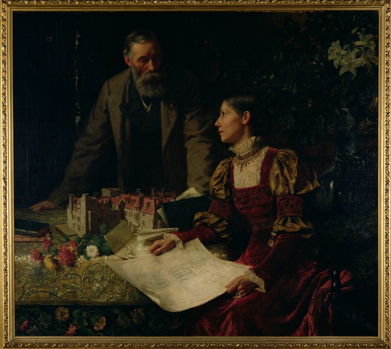Stavitelé domu, 1879 od Frank Dicksee