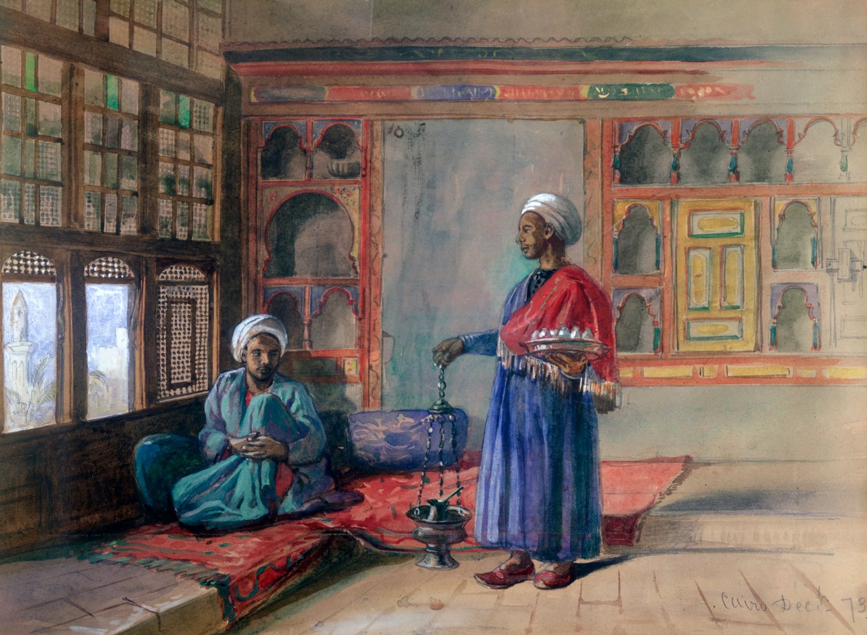 Byt v domě šejka Sadata, Káhira, 1873 od Frank Dillon