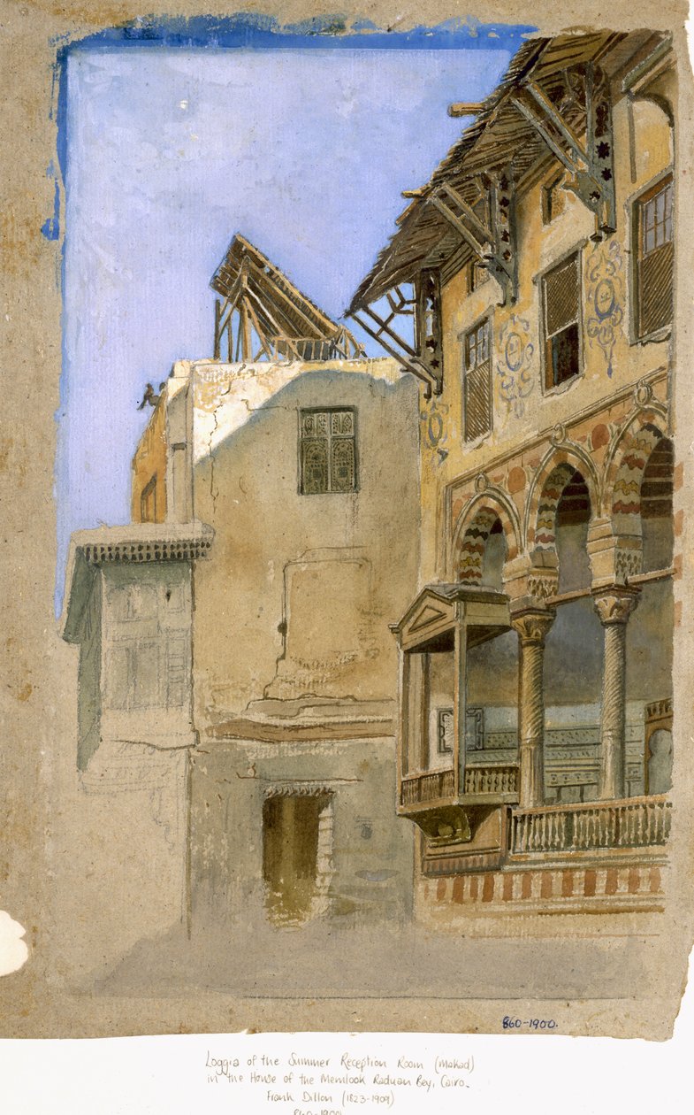 Dům Memlook Radnau bey, Káhira, 1870 od Frank Dillon