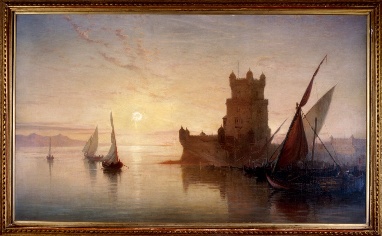 Lisabon - hrad Balem, 1850. od Frank Dillon
