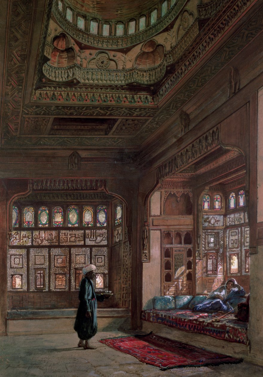 Harém šejka Sadata, Káhira, 1870 od Frank Dillon