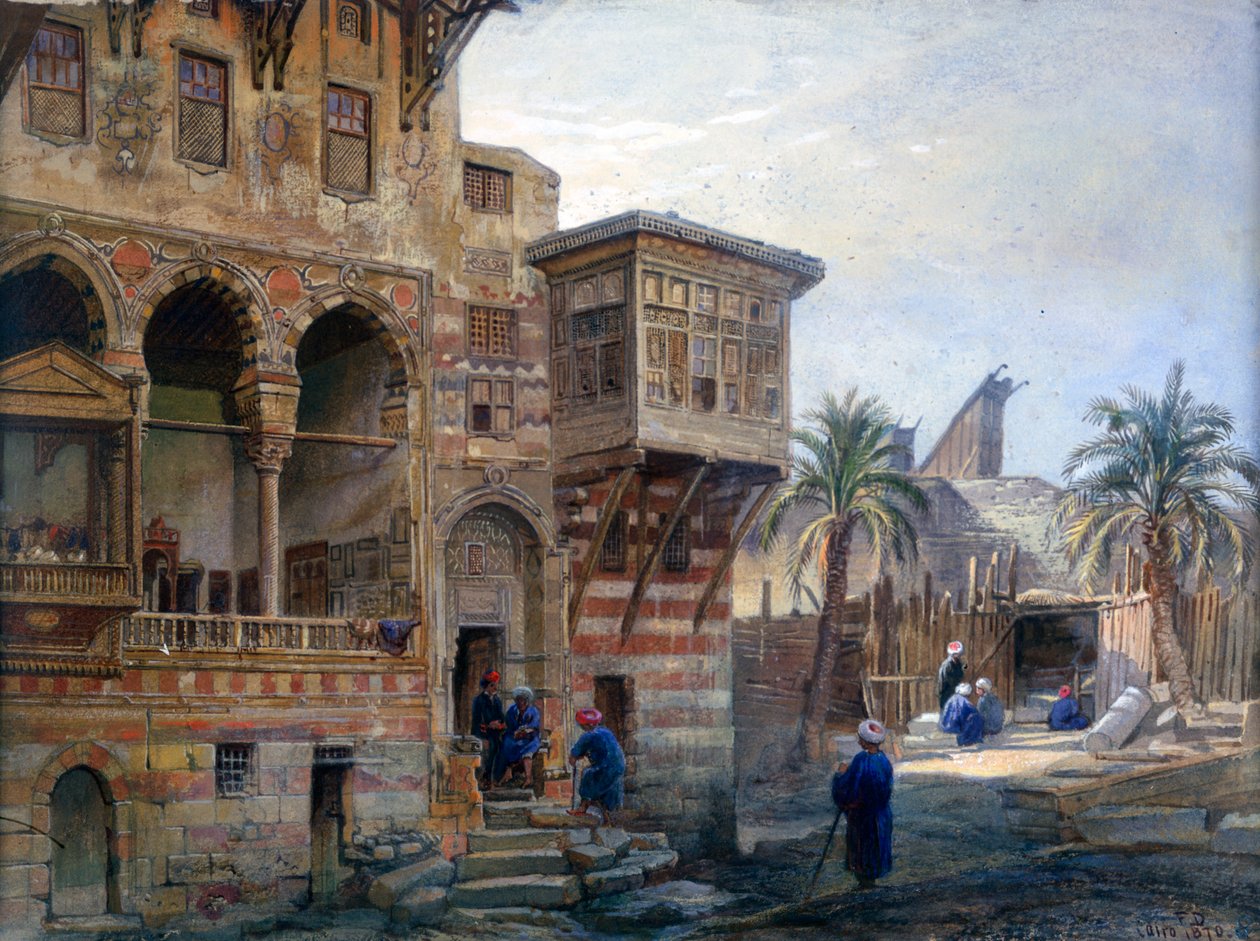 Dům Mameluke Radnau Bey, Káhira, 1870 od Frank Dillon