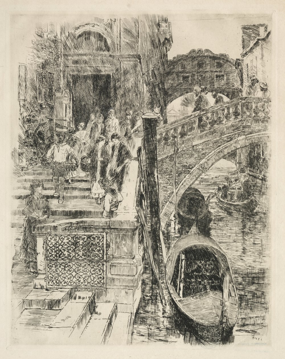 Most vzdechů, Benátky od Frank Duveneck