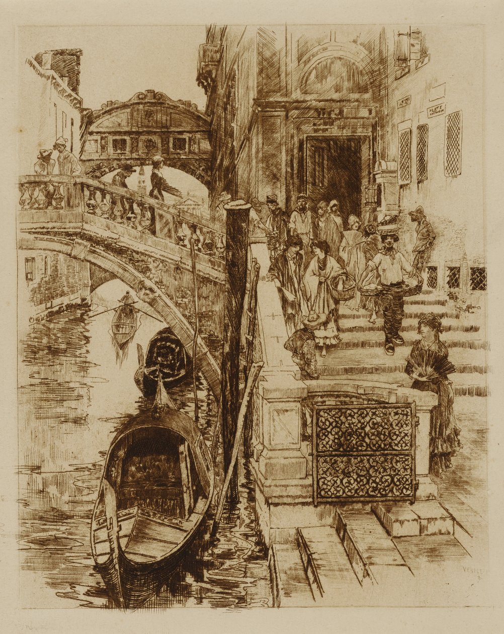 Most vzdechů, Benátky od Frank Duveneck