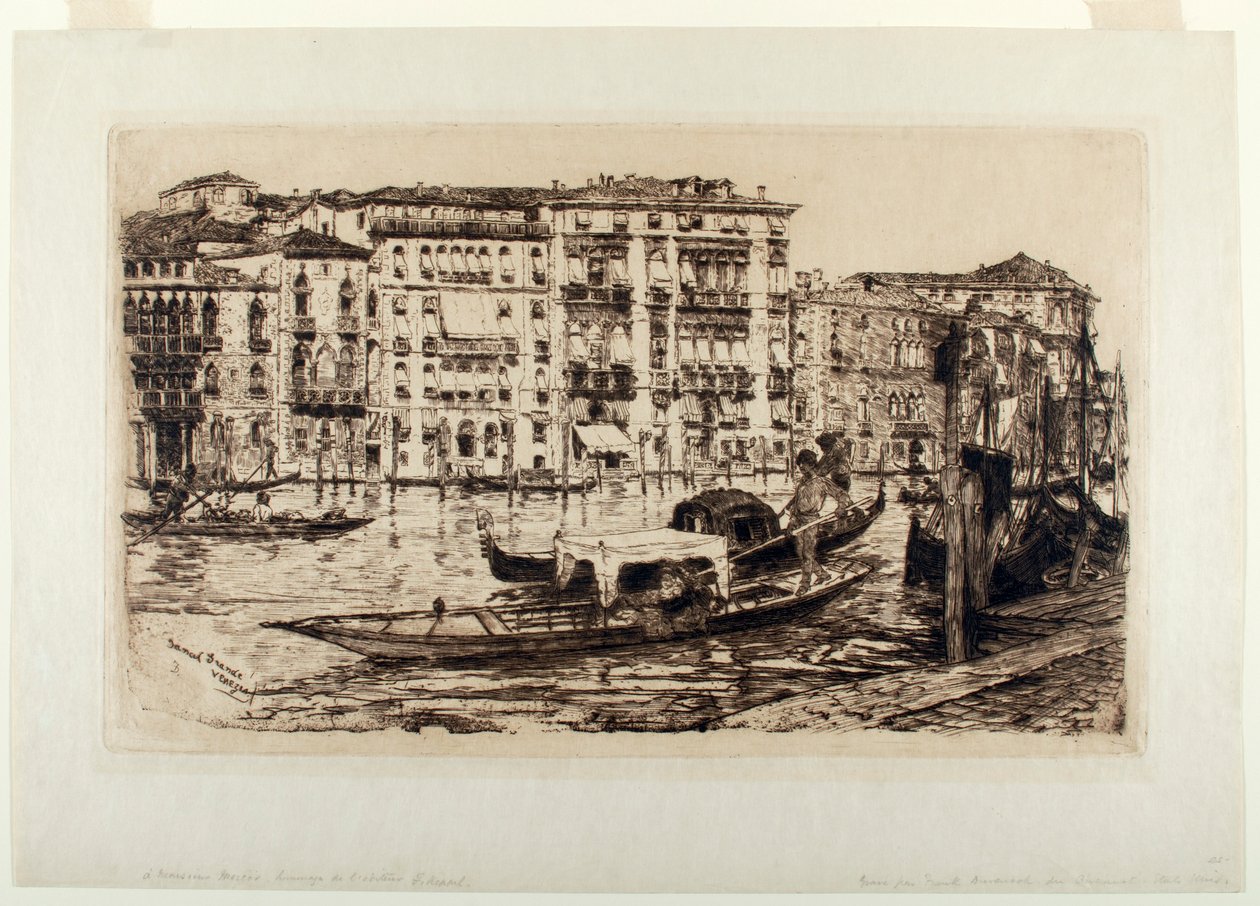 Canal Grande, Benátky od Frank Duveneck