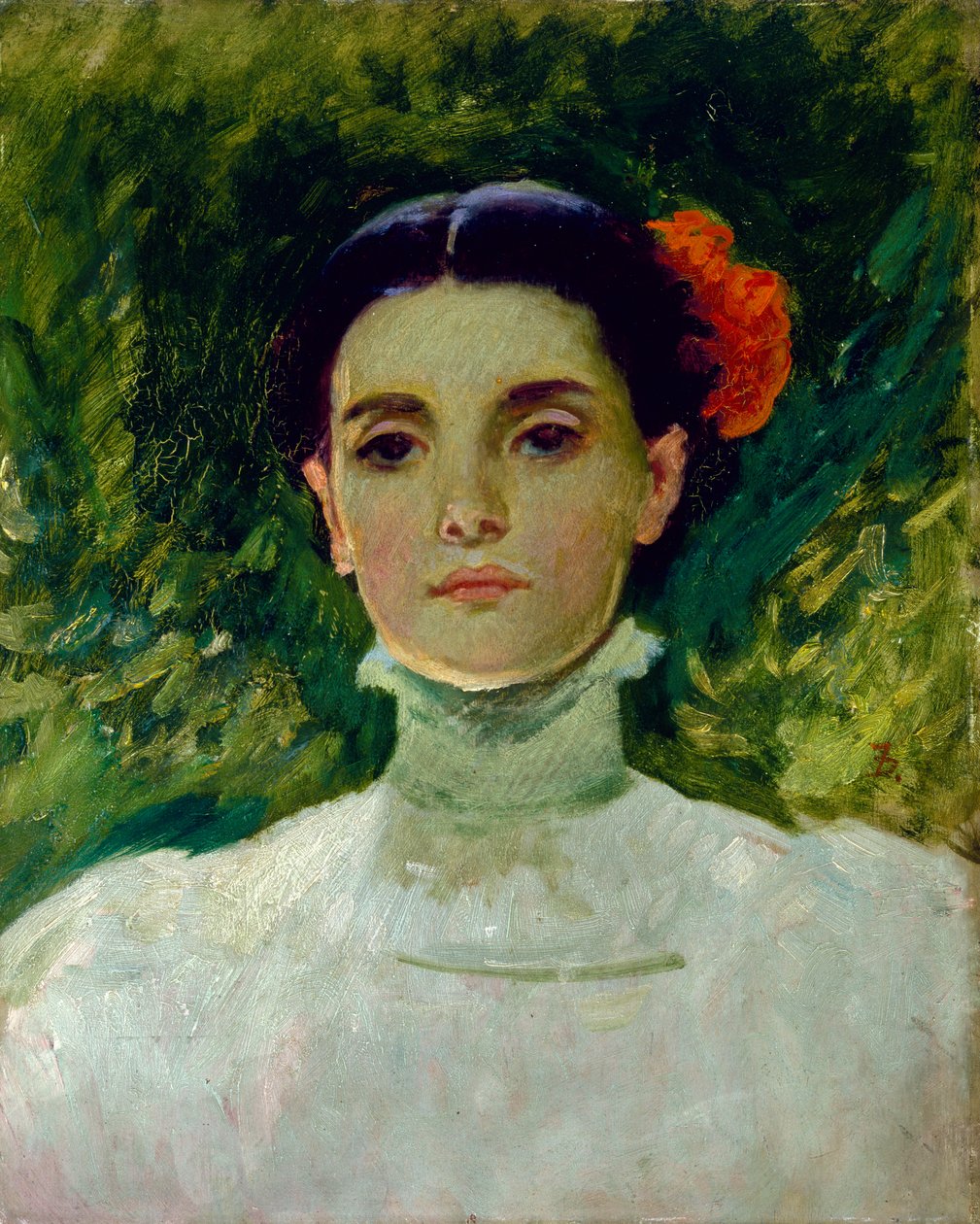 Portrét Maggie Wilson, 1898 od Frank Duveneck