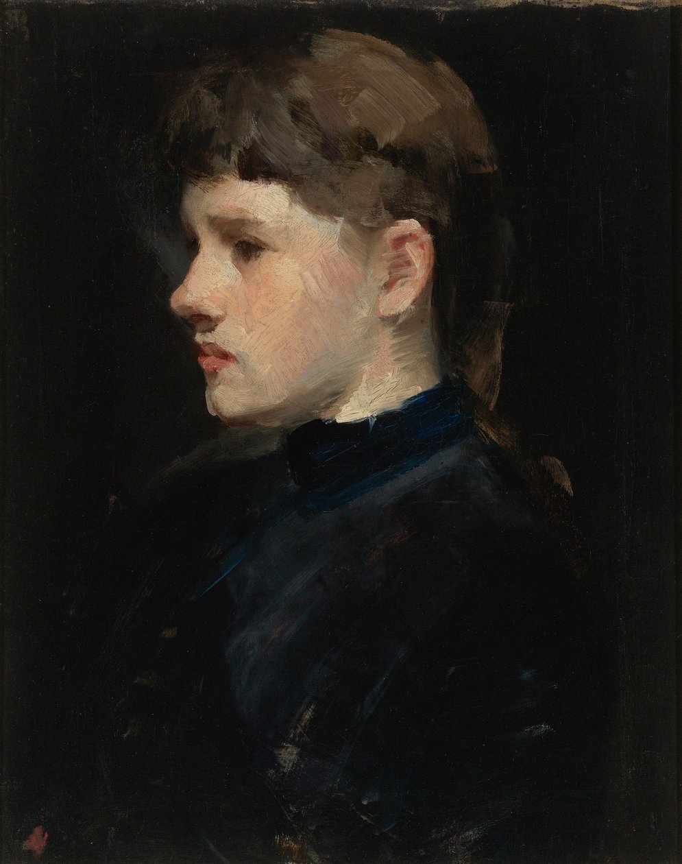 Portrét dámy (Hlava dívky) od Frank Duveneck
