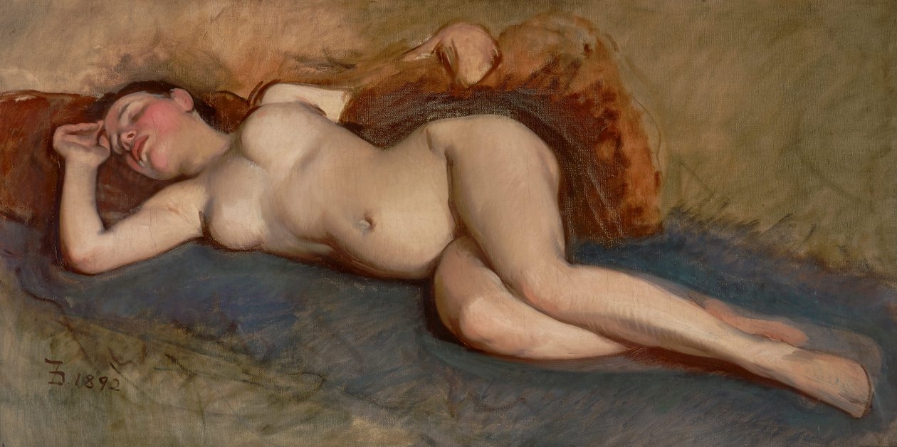Ležící akt od Frank Duveneck