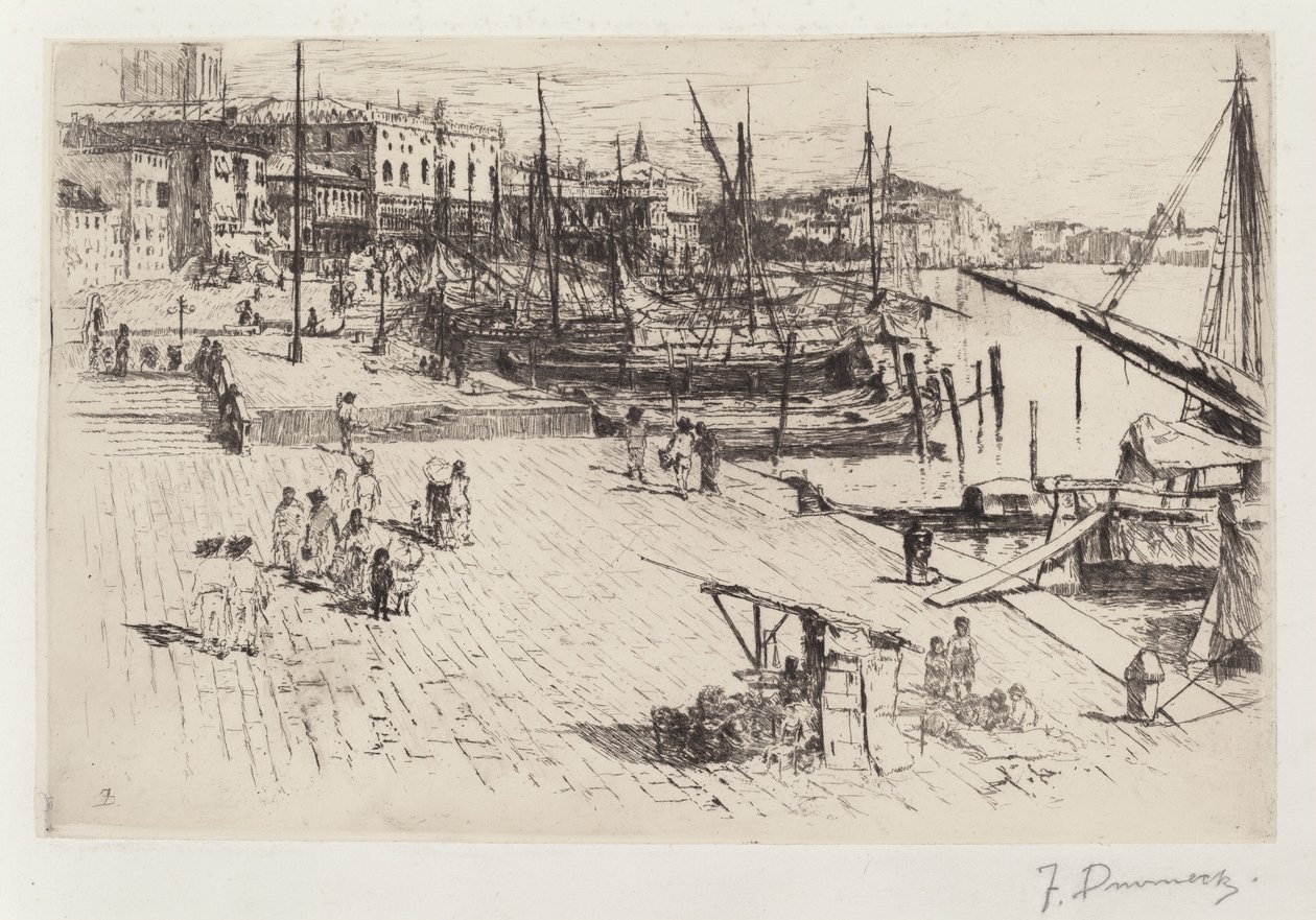 Riva degli Schiavoni, č. 1 od Frank Duveneck