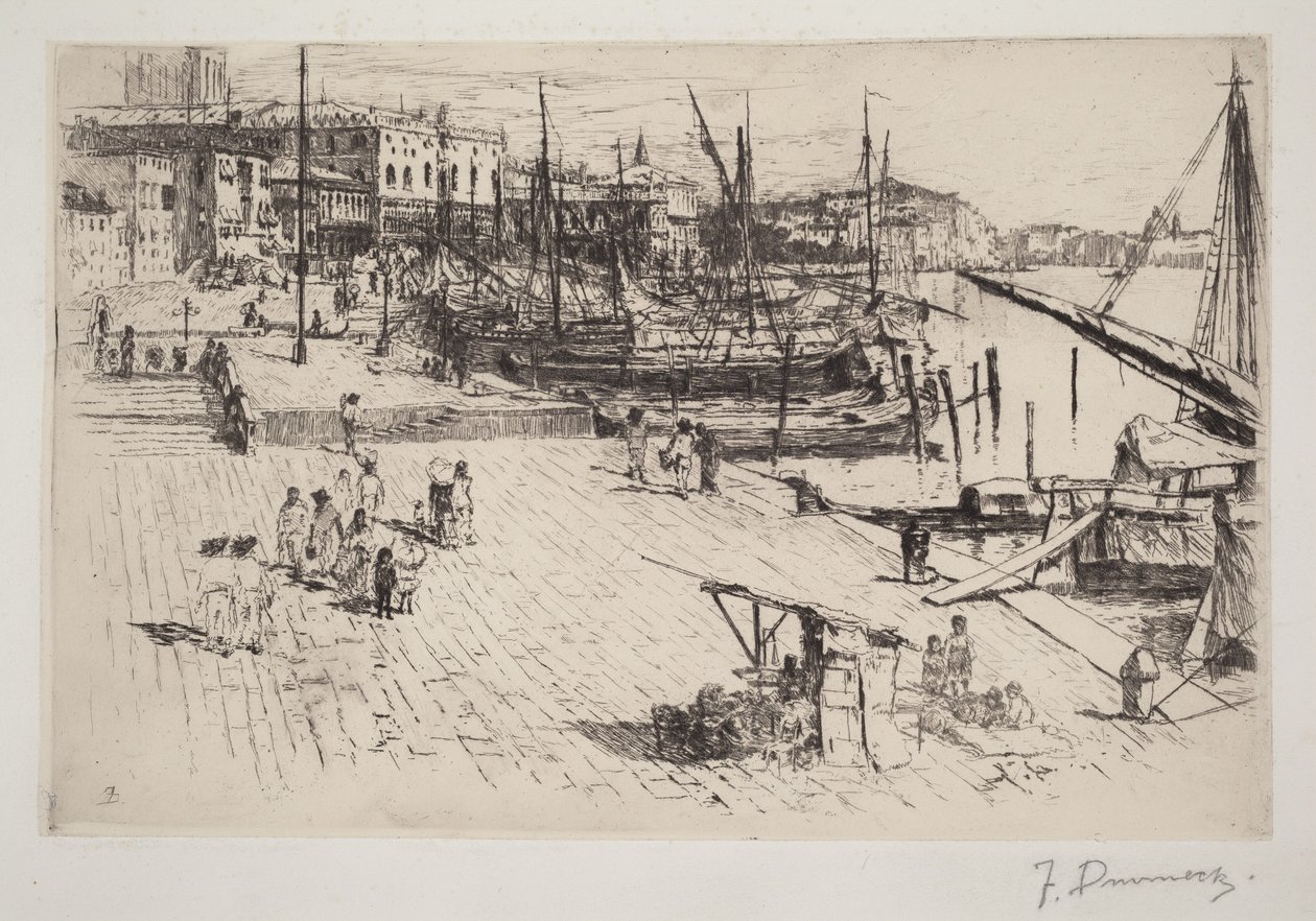 Riva degli Schiavoni, č. 1 od Frank Duveneck