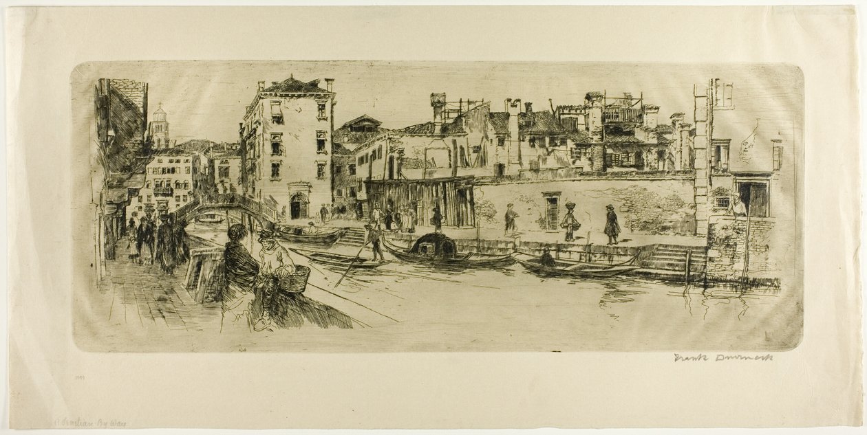 Kanál San Trovasso od Frank Duveneck