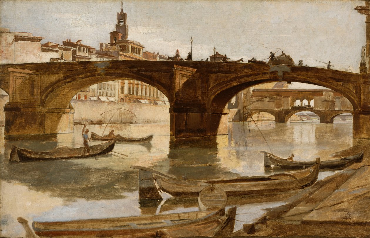 Mosty: (olej na plátně na laminovaném kartonu), Florencie, kolem roku 1880. od Frank Duveneck