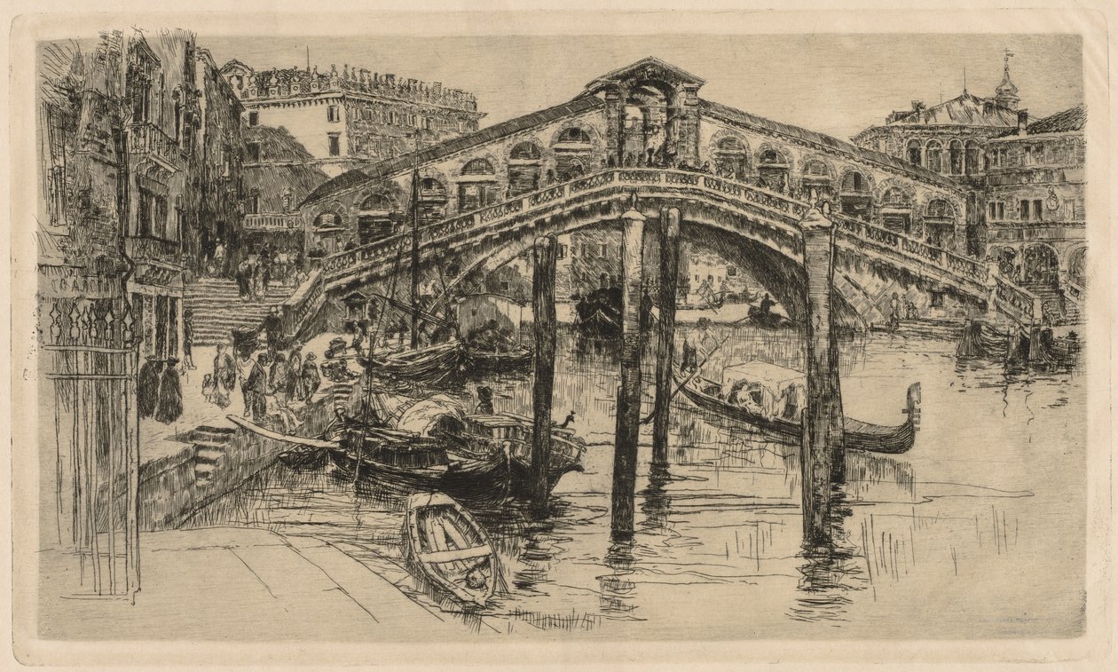 Rialto, Benátky od Frank Duveneck